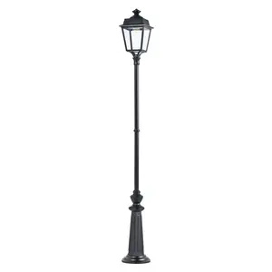 Place des Vosges 1 Evolution lampadaire modèle 12 verre transparent noir 000 Place des Vosges 1 Evolution lampadaire modèle 12 verre transparent noir 000