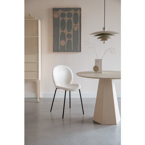 Zuiver Pilar ronde eettafel brown rice