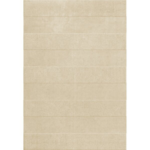 Layered Stripe grande tapis en laine almond Layered Stripe grande tapis en laine almond