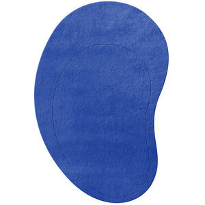 Layered Residue tapis en laine cobalt Layered Residue tapis en laine cobalt