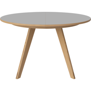 Bolia Soft Mood table à manger ronde extensible Ø122 en stratifié fenix gris