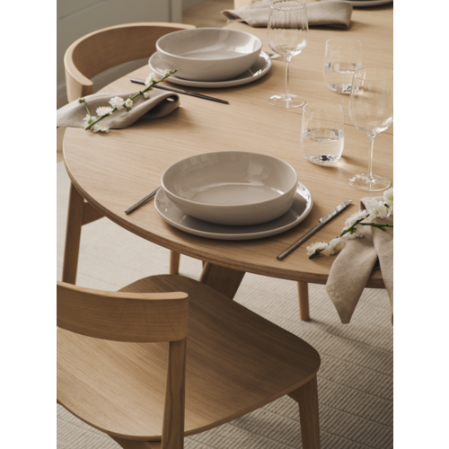 Bolia Soft Mood ronde verlengbare eettafel Ø122 geoliede eik Bolia Soft Mood ronde verlengbare eettafel Ø122 geoliede eik