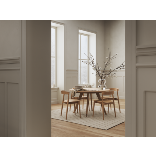 Bolia Soft Mood ronde verlengbare eettafel Ø122 geoliede eik Bolia Soft Mood ronde verlengbare eettafel Ø122 geoliede eik