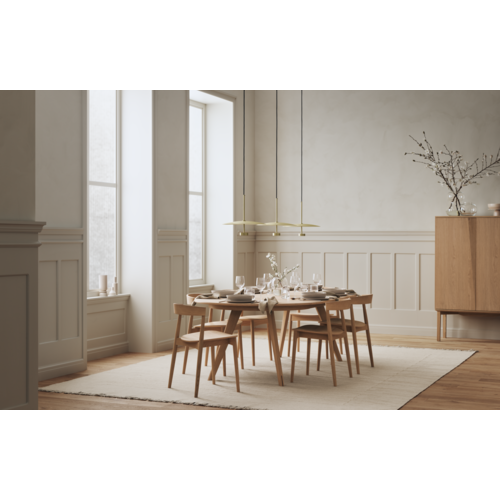 Bolia Soft Mood ronde eettafel verlengstuk donker geoliede eik Bolia Soft Mood ronde eettafel verlengstuk donker geoliede eik