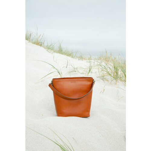 O My Bag Bobby midi handtas - klassiek leder cognac