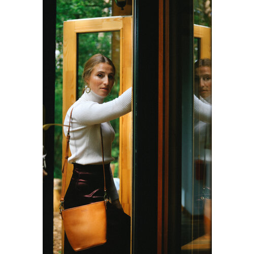 O My Bag Bobby midi handtas - klassiek leder cognac