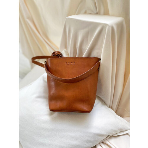O My Bag Bobby midi handtas - klassiek leder cognac