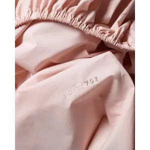 SUITE702 Drap-housse en coton percale blush SUITE702 Drap-housse en coton percale blush