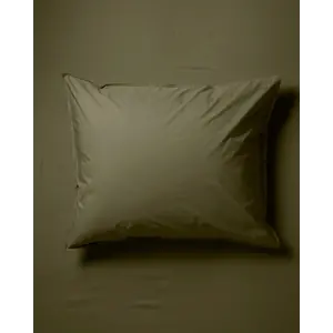SUITE702 Taie d'oreiller en coton percale olive green SUITE702 Taie d'oreiller en coton percale olive green