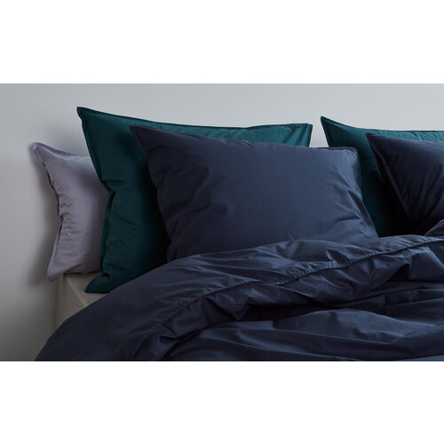 SUITE702 Dekbedovertrek percale katoen navy blue - excl kussensloop