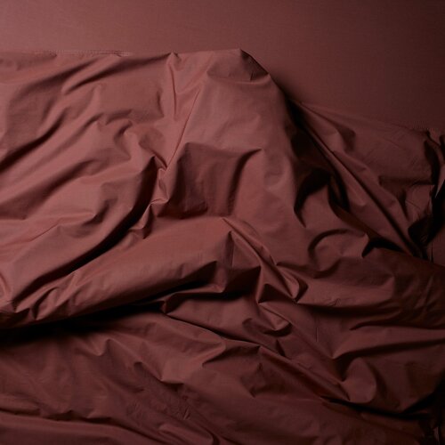 SUITE702 Dekbedovertrek  percale katoen brique red - excl kussensloop