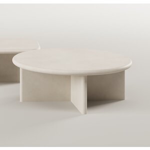 Paul Rogers Mollis table basse ronde - Mortex salt Paul Rogers Mollis table basse ronde - Mortex salt
