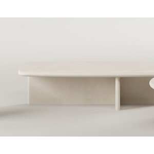 Paul Rogers Mollis table basse rectangulaire - Mortex salt Paul Rogers Mollis table basse rectangulaire - Mortex salt