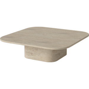Bolia Eida table basse en travertin 100 x 100 x H 28 Bolia Eida table basse en travertin 100 x 100 x H 28