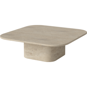 Bolia Eida table basse en travertin 100 x 100 x H 32 Bolia Eida table basse en travertin 100 x 100 x H 32