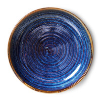 Chef ceramics diep bord L rustiek blauw