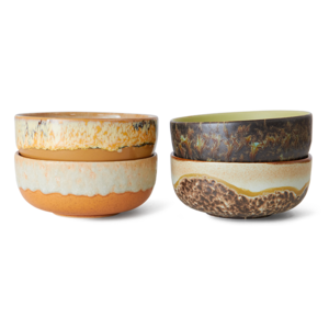 HKLiving 70s tapas bowls drift - lot de 4 HKLiving 70s tapas bowls drift - lot de 4