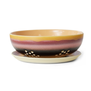 HKLiving 70s bol à fruits rouges sunset HKLiving 70s bol à fruits rouges sunset