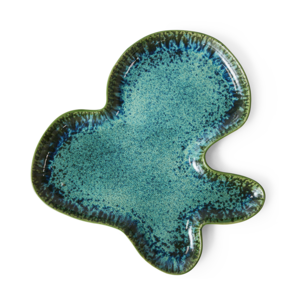 HKLiving Shell assiette teal HKLiving Shell assiette teal