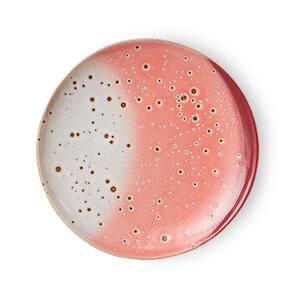 HKLiving 70s dessertbord lychee Ø 17,5 - set van 2
