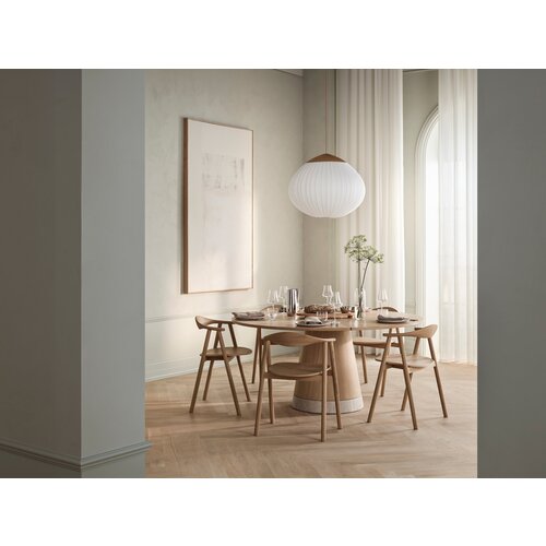 Bolia Acorn hanglamp Ø 41 stof ivoor – geoliede eik