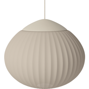 Bolia Acorn suspension Ø 41 tissu sable – chêne crème mat