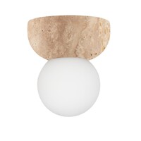 Torrano  plafondlamp/wandlamp travertijn  Ø 13 IP44