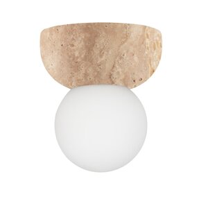 Globen Lighting Torrano  plafondlamp/wandlamp travertijn  Ø 13 IP44