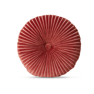 HKLiving Coussin ripple rond burgundy ø 35