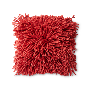 HKLiving Rugged coussin en laine cherry red 50 x 50