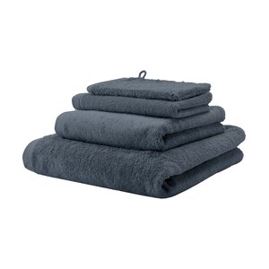 Aquanova London handdoek steel 55 x 100 – set van 3 Aquanova London handdoek steel 55 x 100 – set van 3