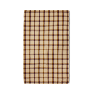HKLiving Vida nappe à carreaux chestnut/cream (140x220cm)