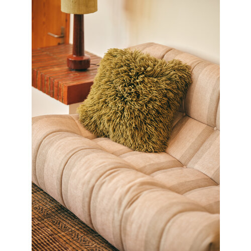 HKLiving Fluffy kussen olive 50 x 50 HKLiving Fluffy kussen olive 50 x 50