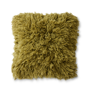HKLiving Fluffy coussin olive 50 x 50