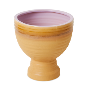 HKLiving Bloempot keramiek caramel