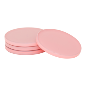 Urban Nature Culture Glasonderzetters - set van 4 - roze glas