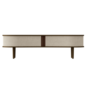 Umage Audacious meuble TV en chêne foncé tissu white sands