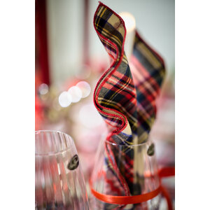 Maison Dînette Dundee serviette rouge - lot de 2