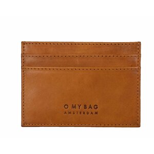 O My Bag Mark kaarthouder - klassiek leder cognac