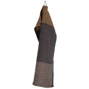 Lapuan Kankurit TERVA handdoek zwart en bruin gewassen linnen-tencel-katoen  85 x 180
