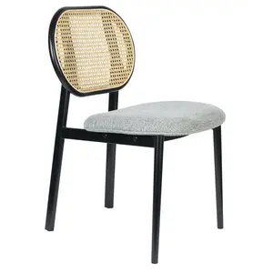 Zuiver Spike eetkamerstoel grijs/webbing TOONZAALMODEL