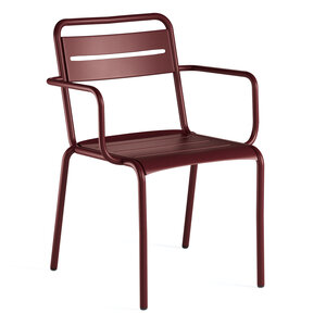 Emu Star chaise de jardin avec accoudoirs intense red