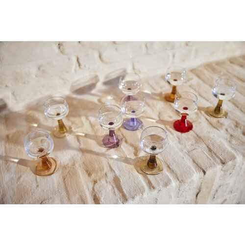 HKLiving Swirl glas hoog nude