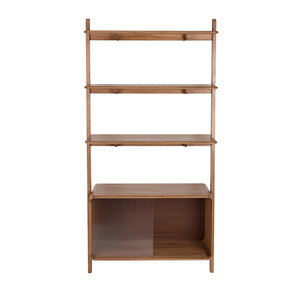 Zuiver Rise shelf wandkast walnoot
