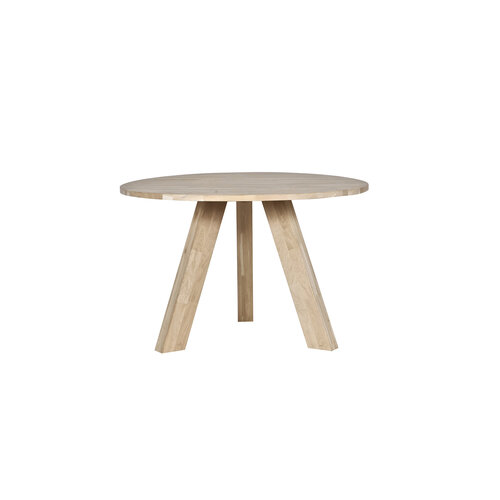 WOOOD Rhonda eettafel onbehandeld eik ø129
