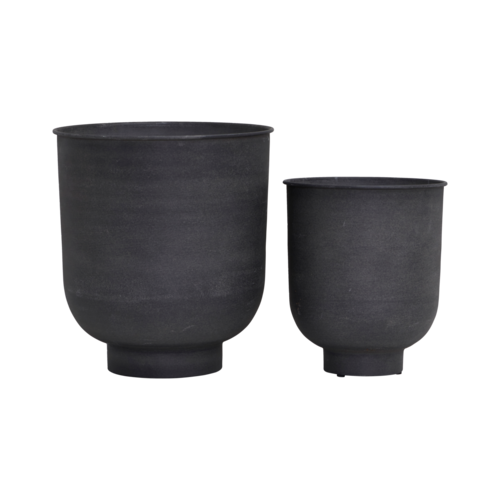 House Doctor Vig bloempot zwart - set van 2 House Doctor Vig bloempot zwart - set van 2