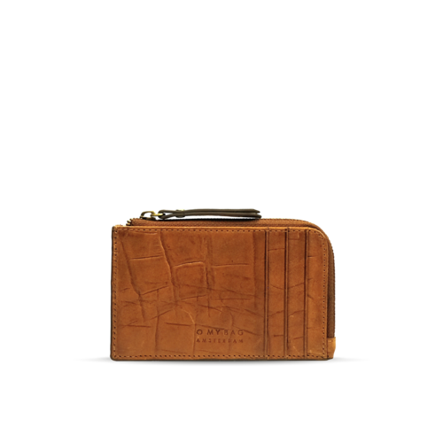 O My Bag Lola geldbeugel cognac - klassiek crocoleder cognac O My Bag Lola geldbeugel cognac - klassiek crocoleder cognac