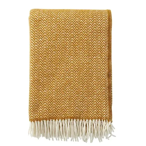 Klippan Chevron plaid caramel