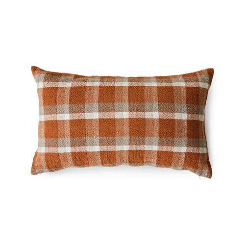 HKLiving Country geweven kussen 60x35