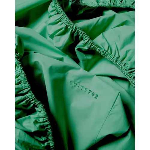SUITE702 Hoeslaken percale katoen jade green